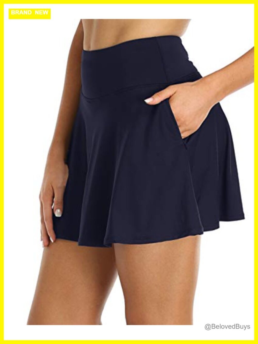 Women's Pleated Tennis Skort with Pockets Built-in Mesh Shorts Athletic Skirt